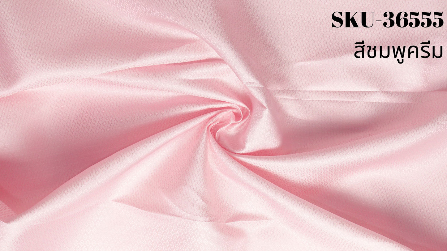 Thai Silk Plain Weave Brocade White (SKU-36555)