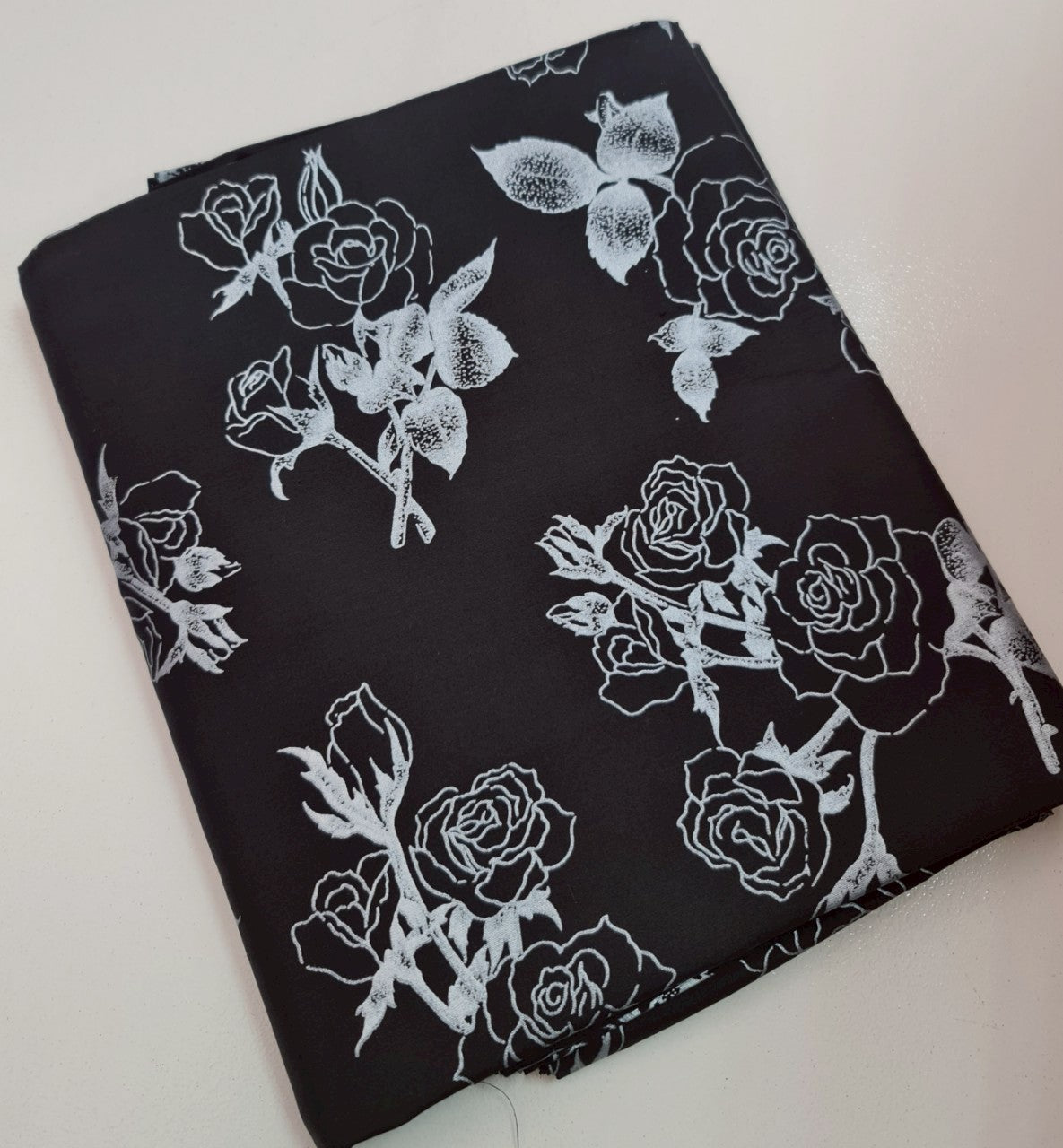 Thai Silk Printed Silk Black (SKU-42138)