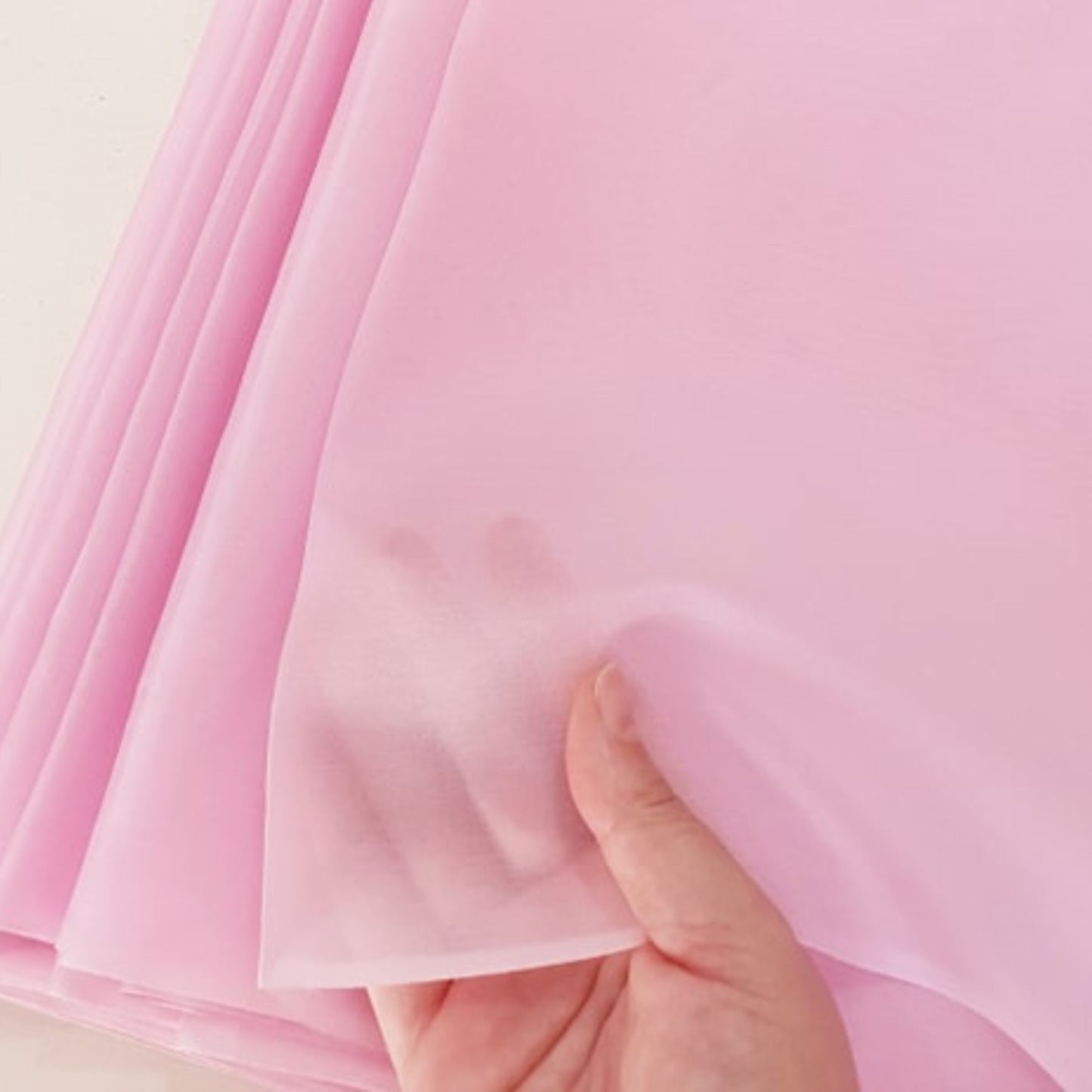 Thai Silk Organza / Sheer Silk Pink (SKU-44448)