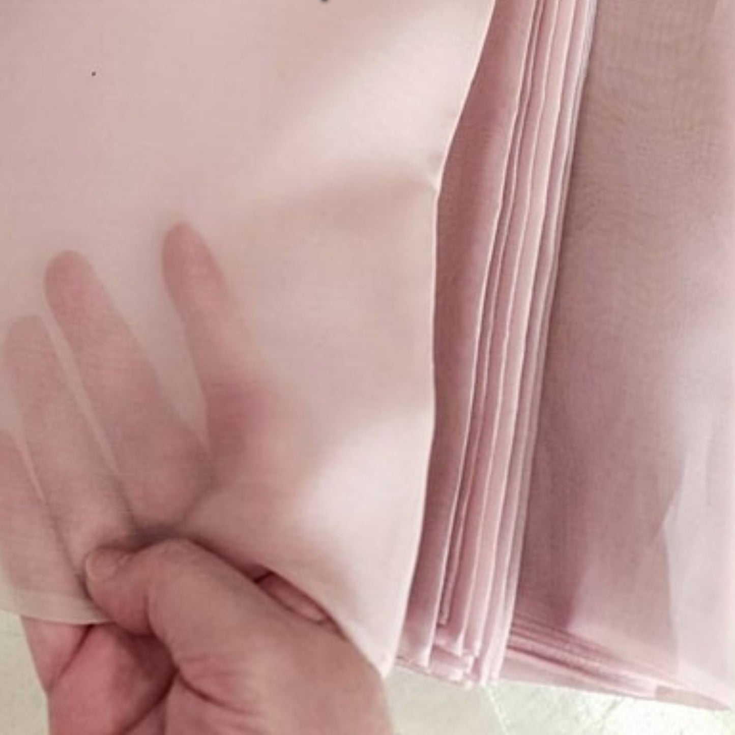 Thai Silk Organza / Sheer Silk Pink (SKU-44454)