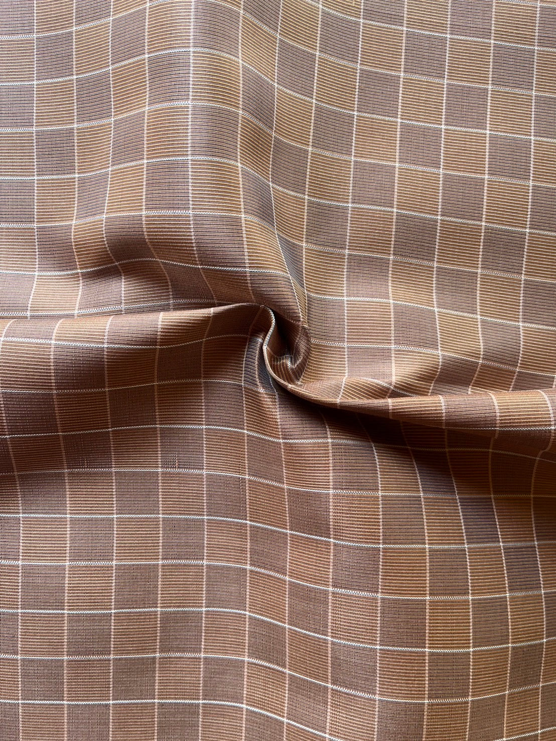 Thai Silk Tortoiseshell Pattern Brown (SKU-36957)