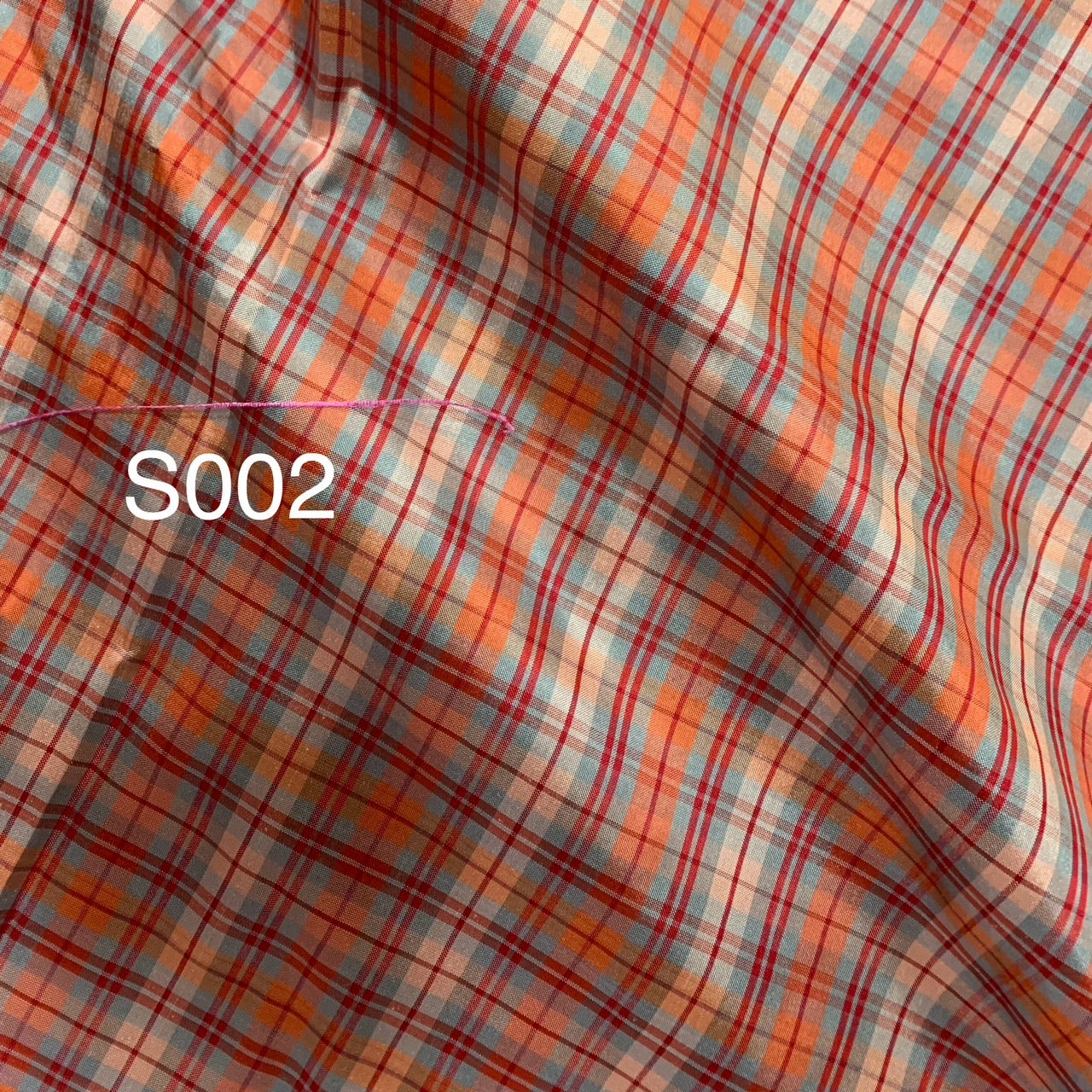 Thai Silk Checked / Plaid Weave Coarse texture (SKU-33400)