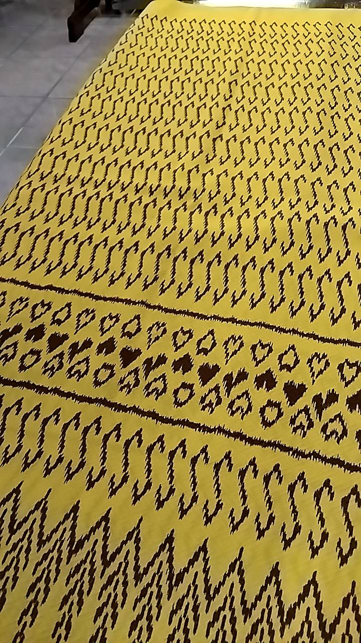 Thai Silk Printed Silk Yellow (SKU-37715)