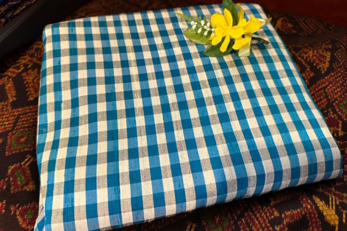 Thai Silk Checked / Plaid Weave Coarse texture (SKU-18006)