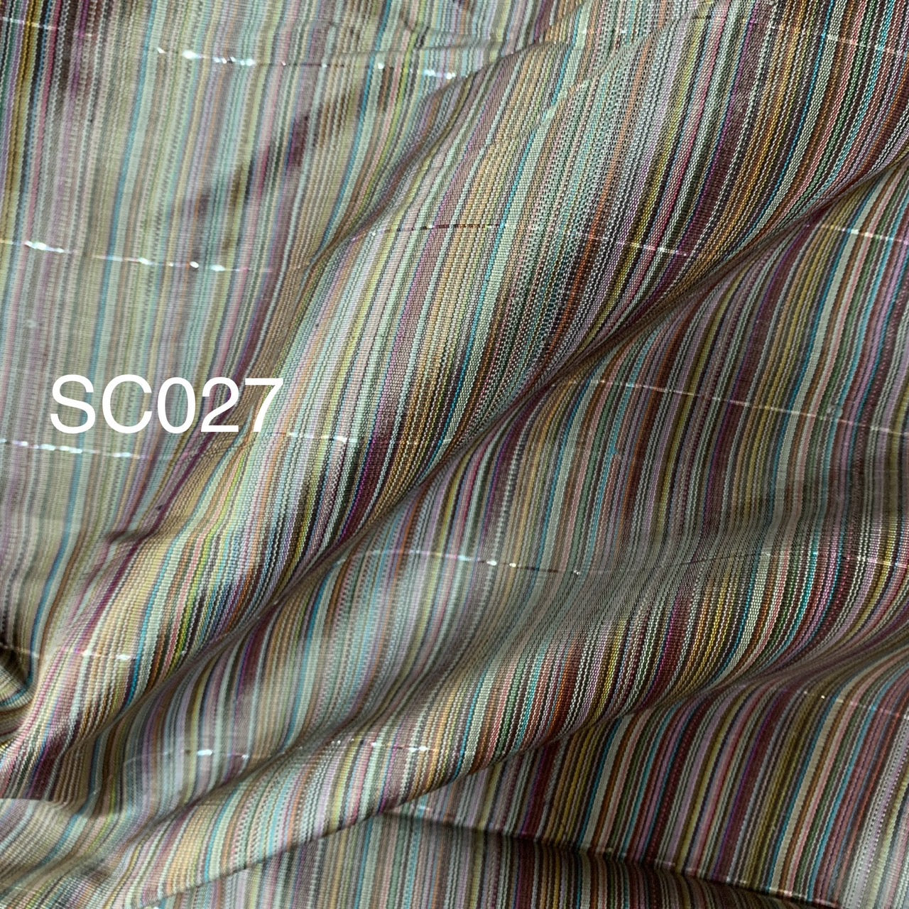 Thai Silk Striped Weave Coarse texture (SKU-33422)