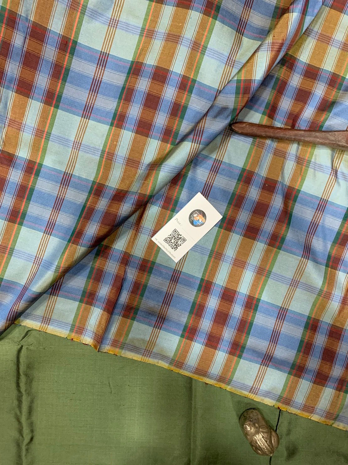 Thai Silk Checked / Plaid Weave Blue (SKU-23194)