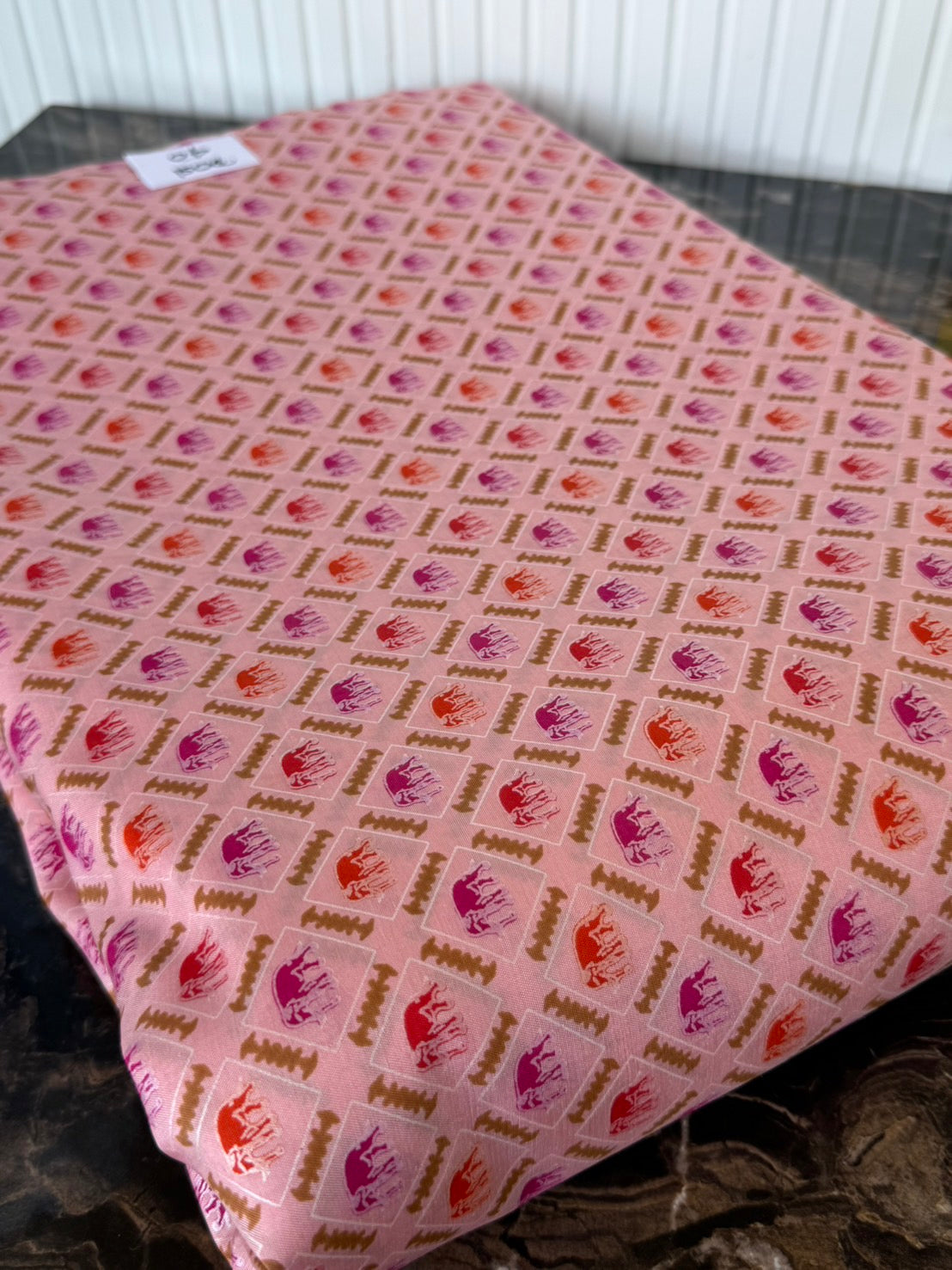 Thai Silk Printed Silk Pink Coarse texture (SKU-34784)