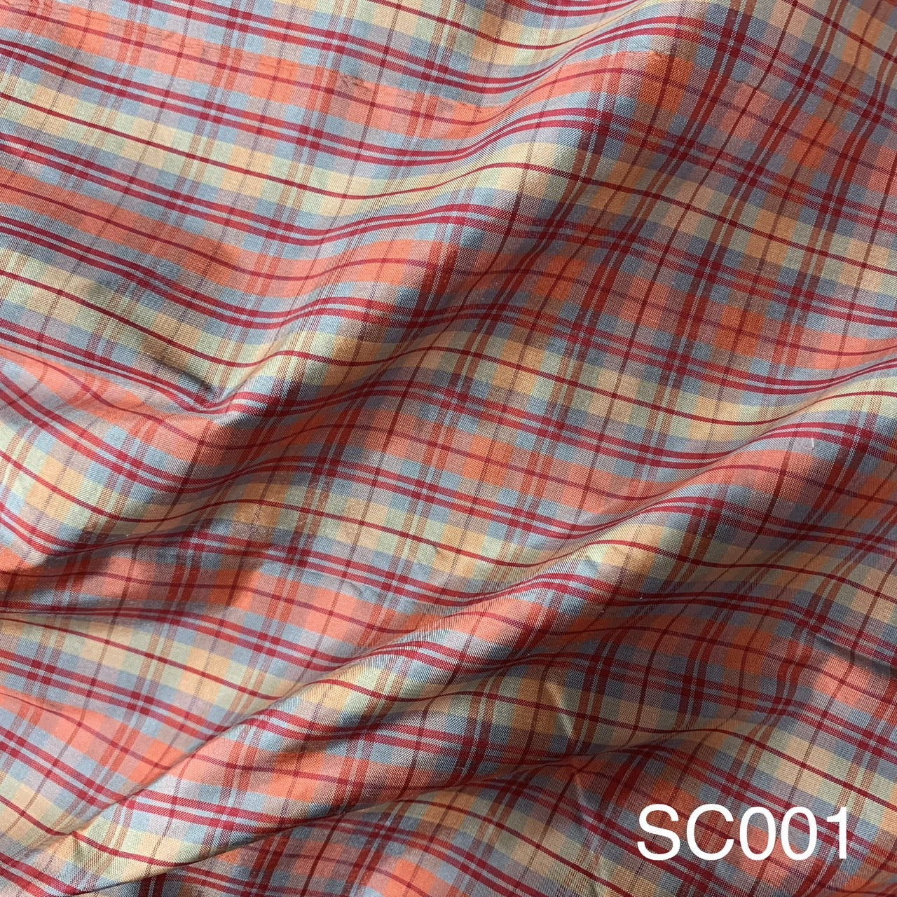 Thai Silk Checked / Plaid Weave Coarse texture (SKU-33399)