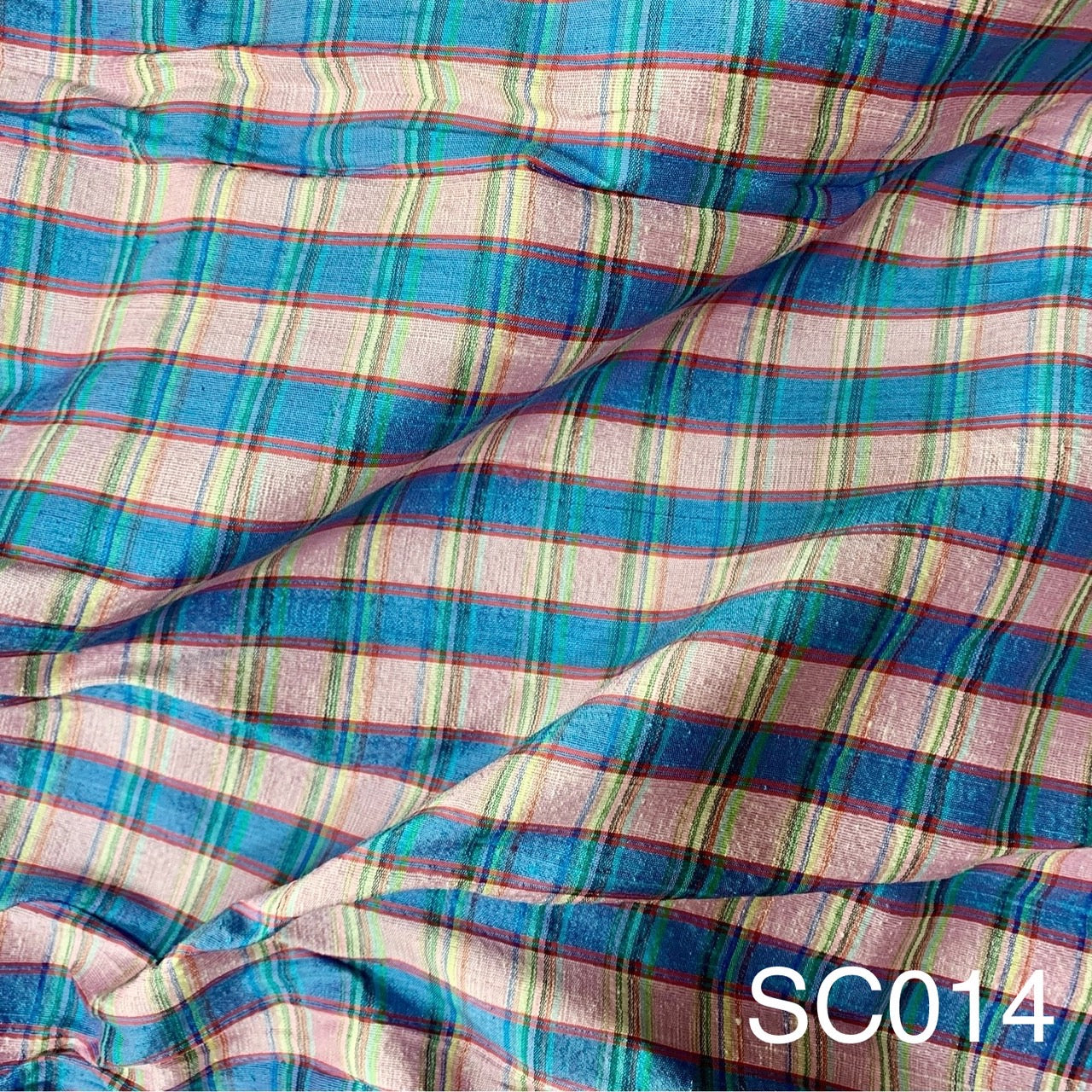 Thai Silk Checked / Plaid Weave Coarse texture (SKU-33409)