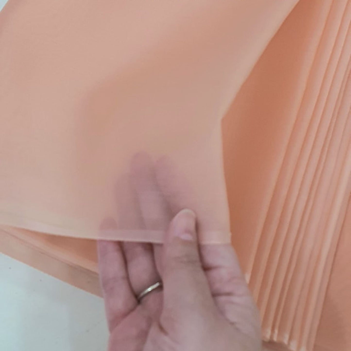 Thai Silk Organza / Sheer Silk Orange (SKU-44438)