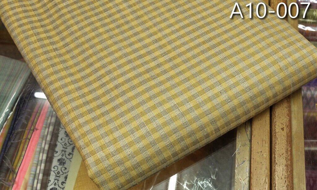 Thai Silk Checked / Plaid Weave Yellow (A10-007)