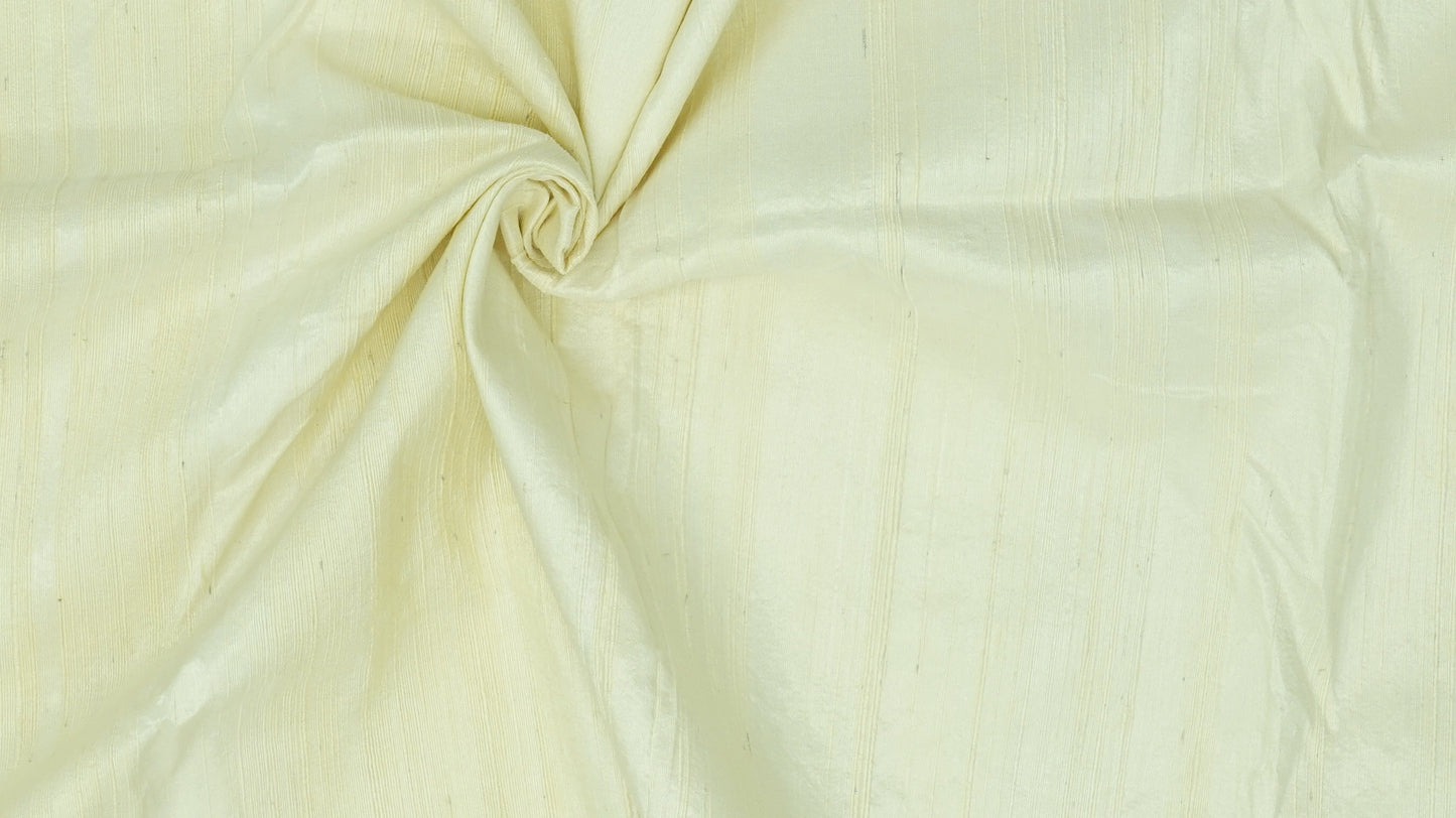 Thai Silk Plain Weave Coarse Handwoven White Coarse texture (SKU-40796)