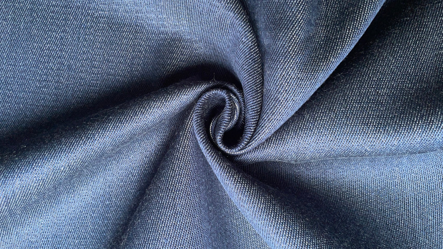 Thai Silk Denim-like Silk Blue (SKU-44340)