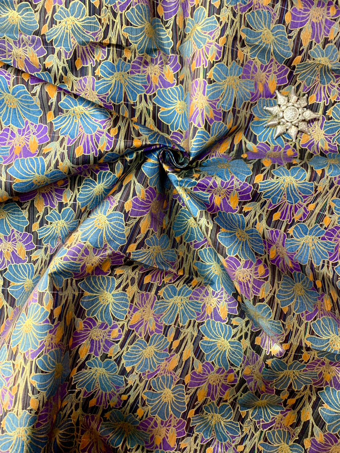Thai Silk Printed Silk Coarse texture (SKU-22653)