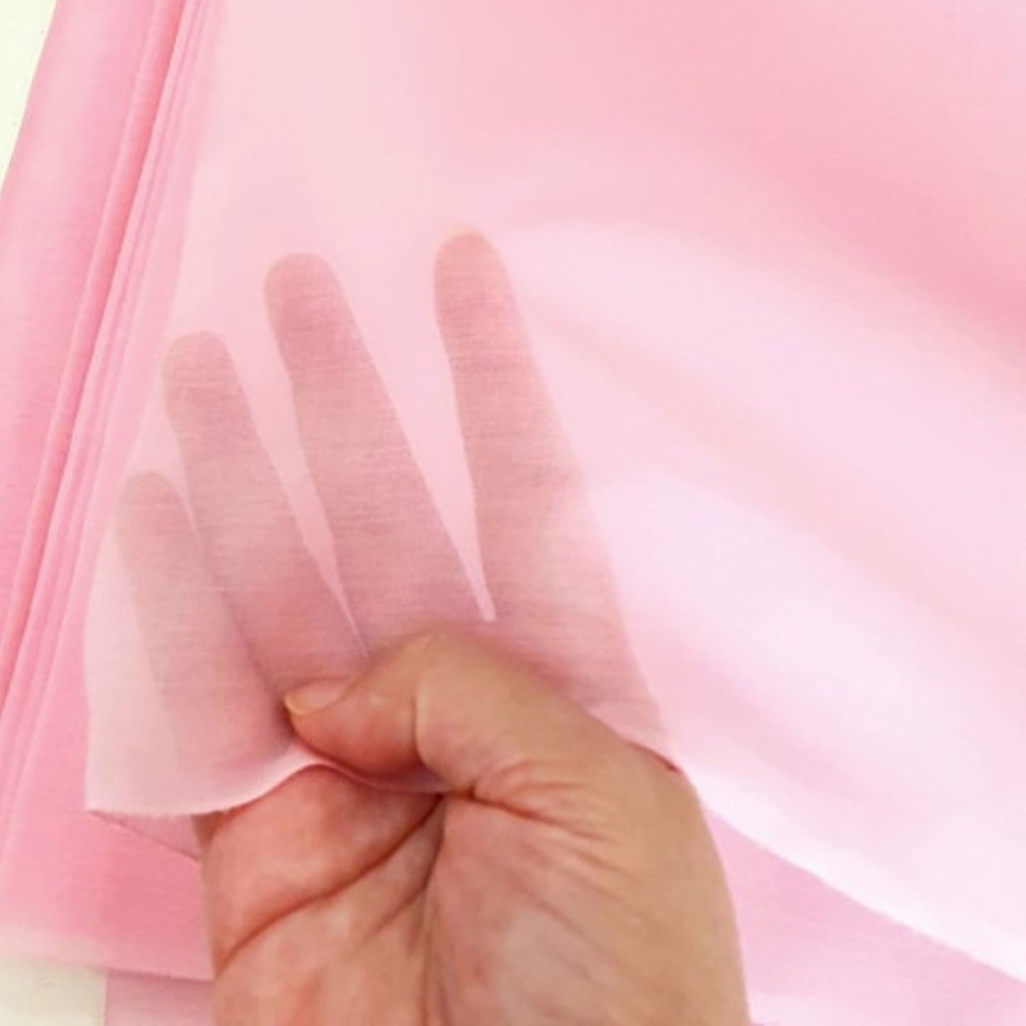 Thai Silk Organza / Sheer Silk Orange (SKU-44449)