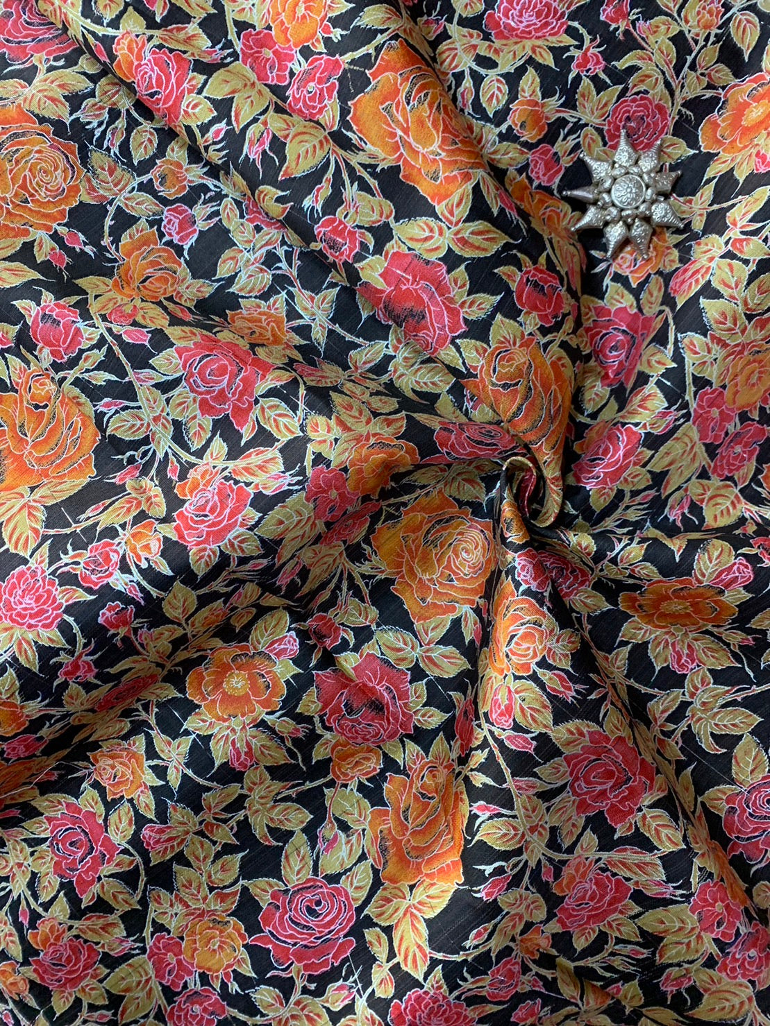 Thai Silk Printed Silk Coarse texture (SKU-22661)