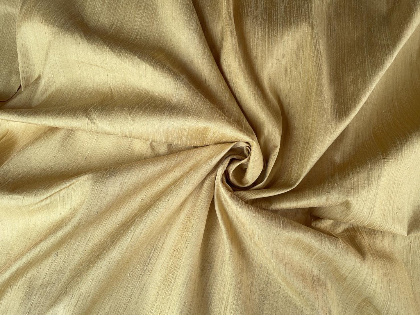 Thai Silk Plain Weave Coarse Handwoven Yellow Coarse texture (SKU-41564)