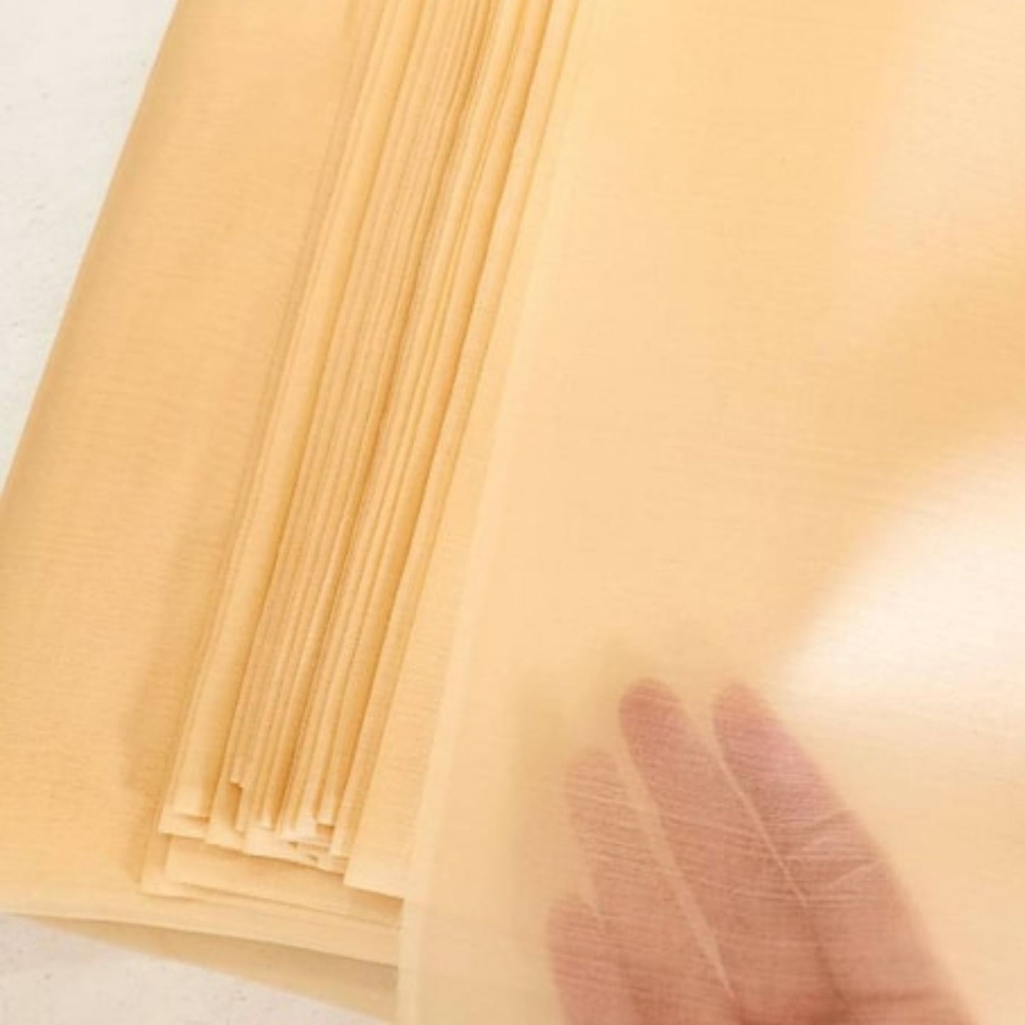 Thai Silk Organza / Sheer Silk Yellow (SKU-44435)