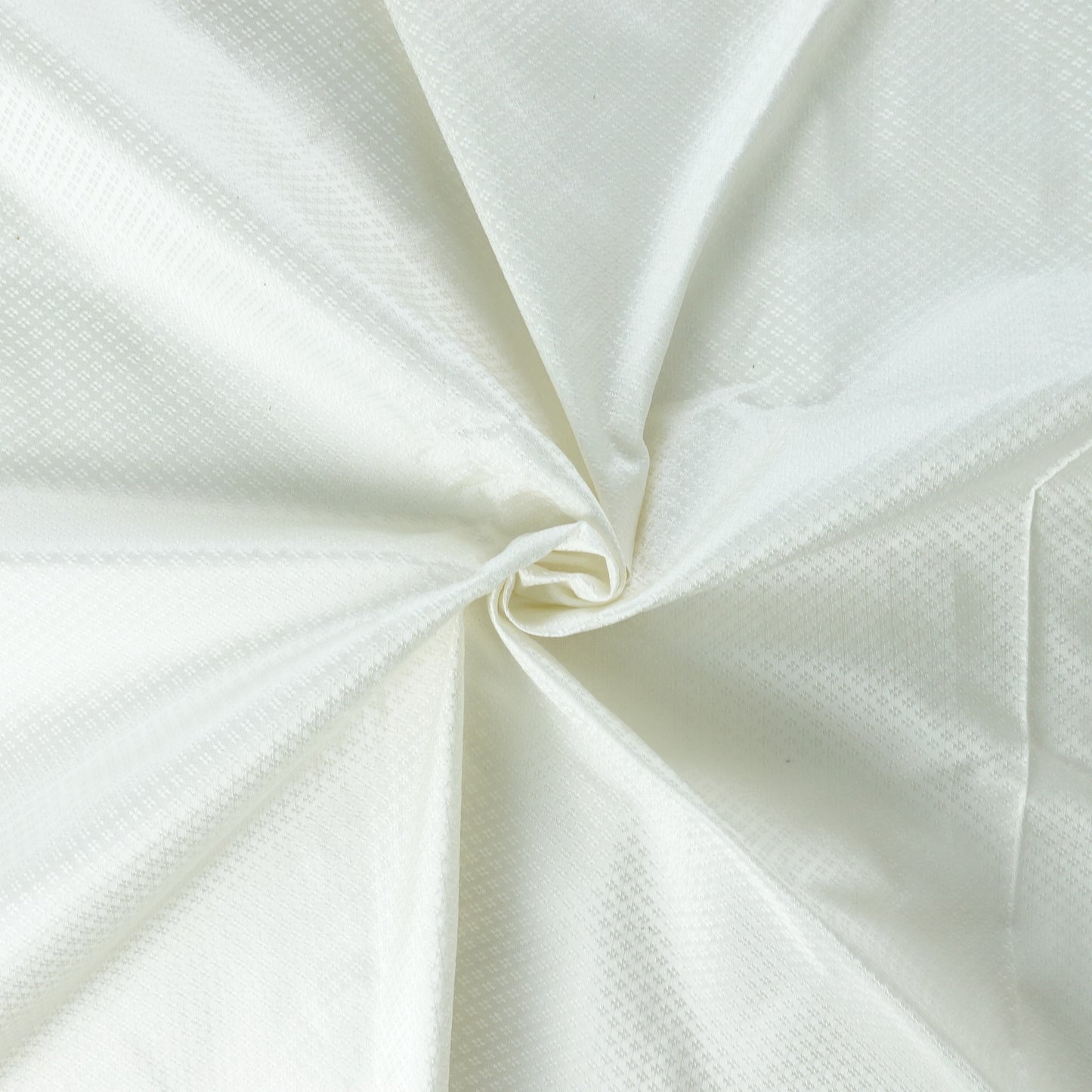 Thai Silk Plain Weave Brocade White (SKU-12038)