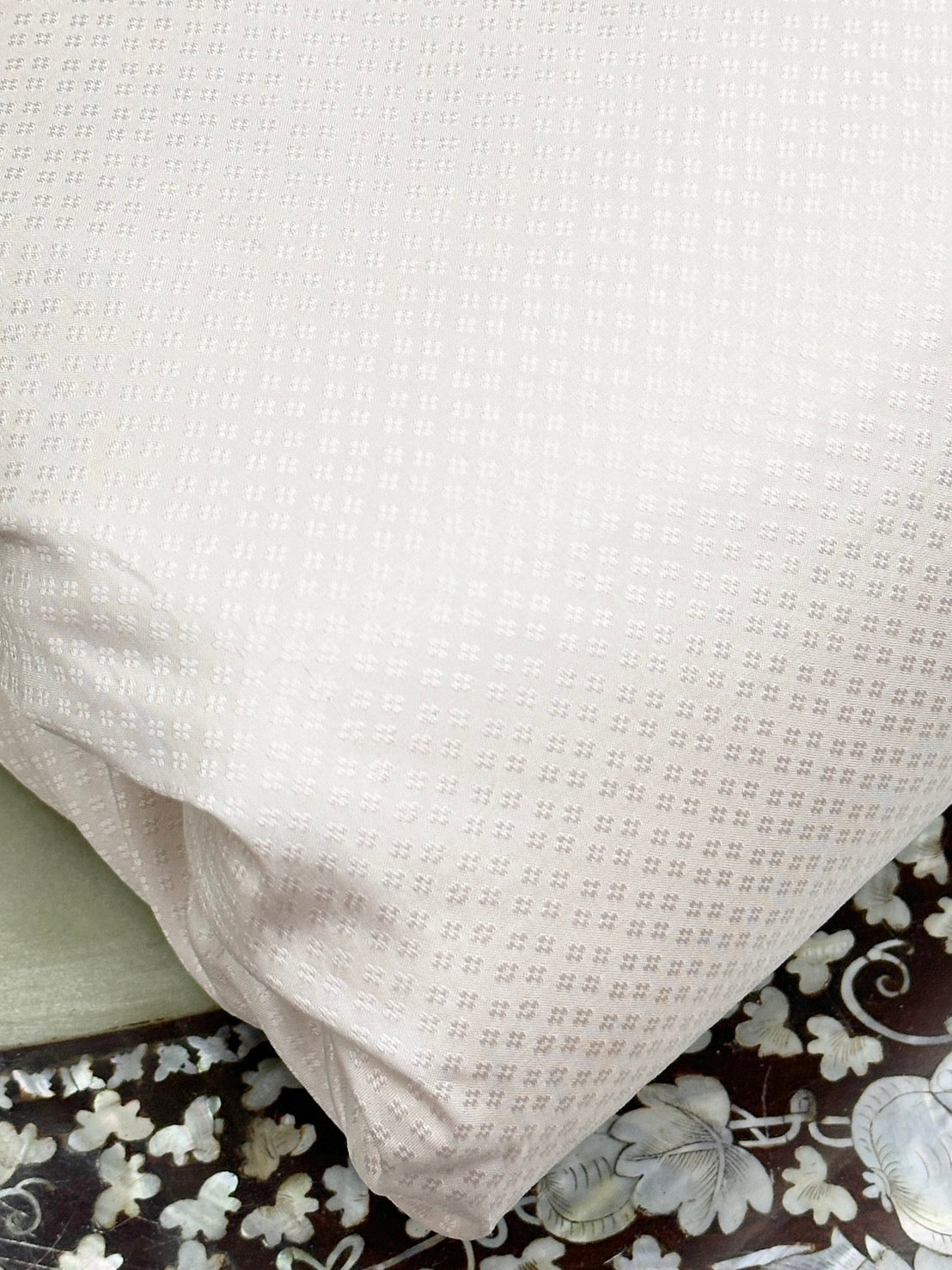 Thai Silk Plain Weave Brocade White (SKU-32655)