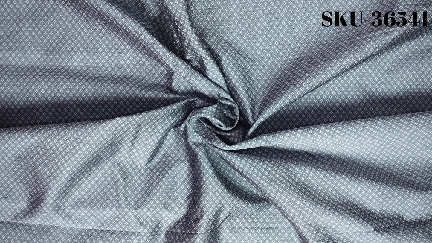 Thai Silk Plain Weave Brocade Gray (SKU-36541)