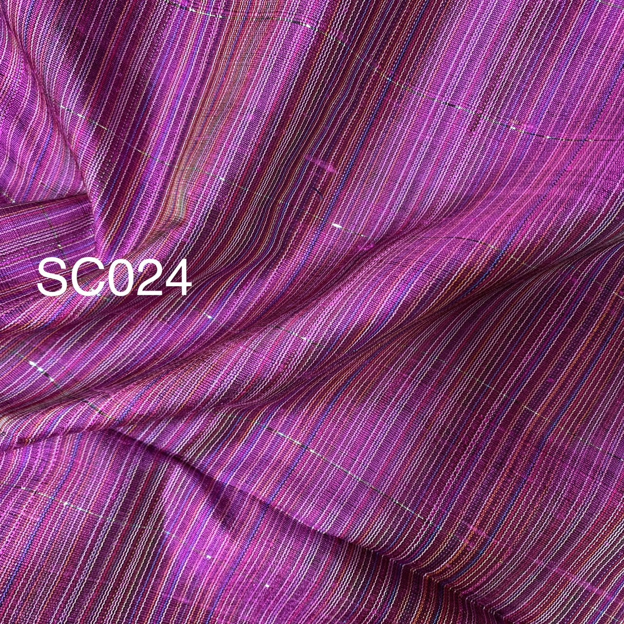 Thai Silk Striped Weave Purple Coarse texture (SKU-33419)