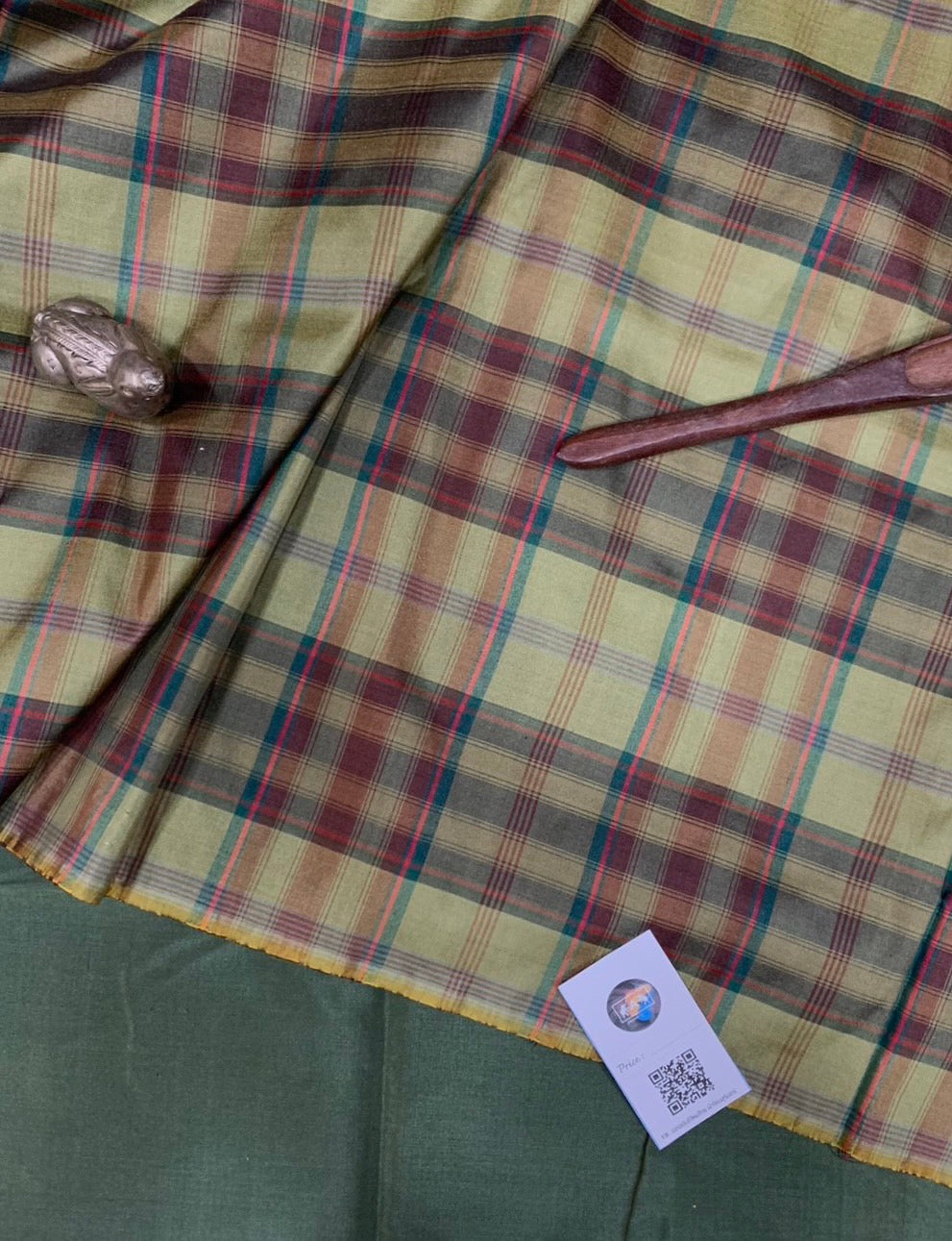 Thai Silk Checked / Plaid Weave Brown (SKU-23192)