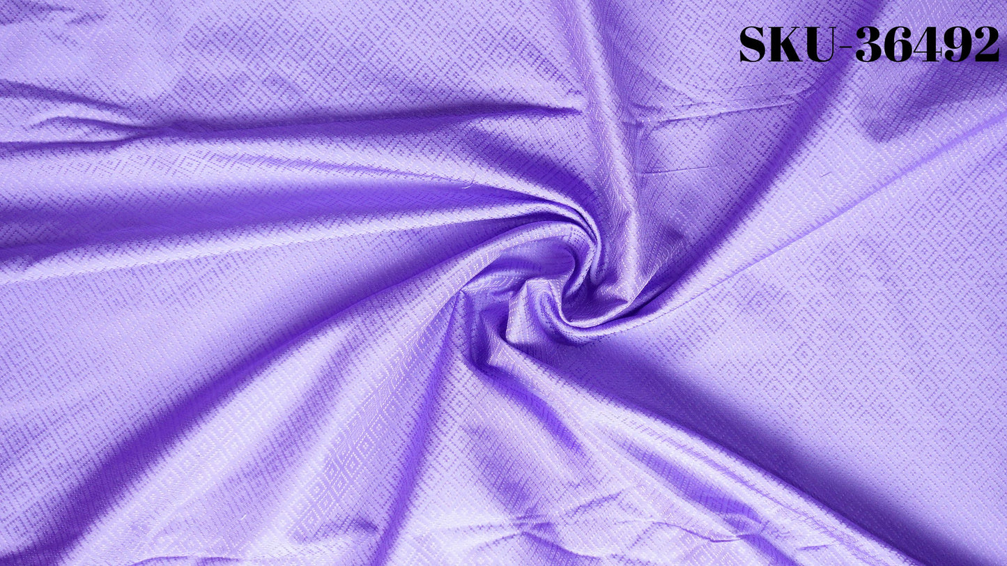 Thai Silk Plain Weave Brocade Blue (SKU-36492)