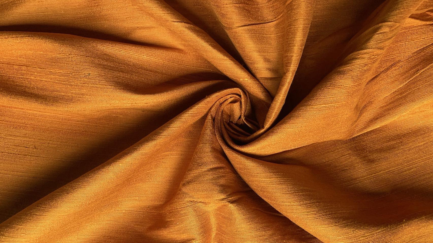 Thai Silk Plain Weave Coarse Handwoven Brown Coarse texture (SKU-44354)