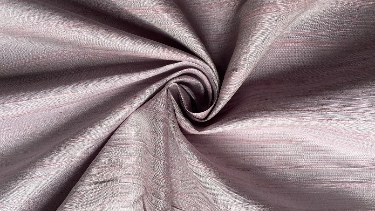 Thai Silk Plain Weave Coarse Handwoven Gray Coarse texture (SKU-42396)