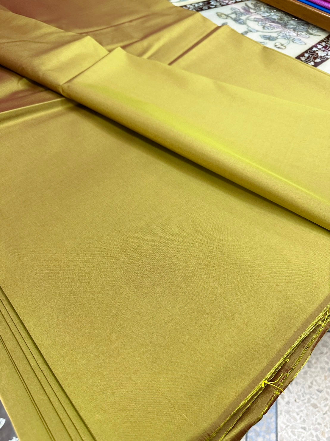 Thai Silk Plain Weave Yellow (SKU-12037)