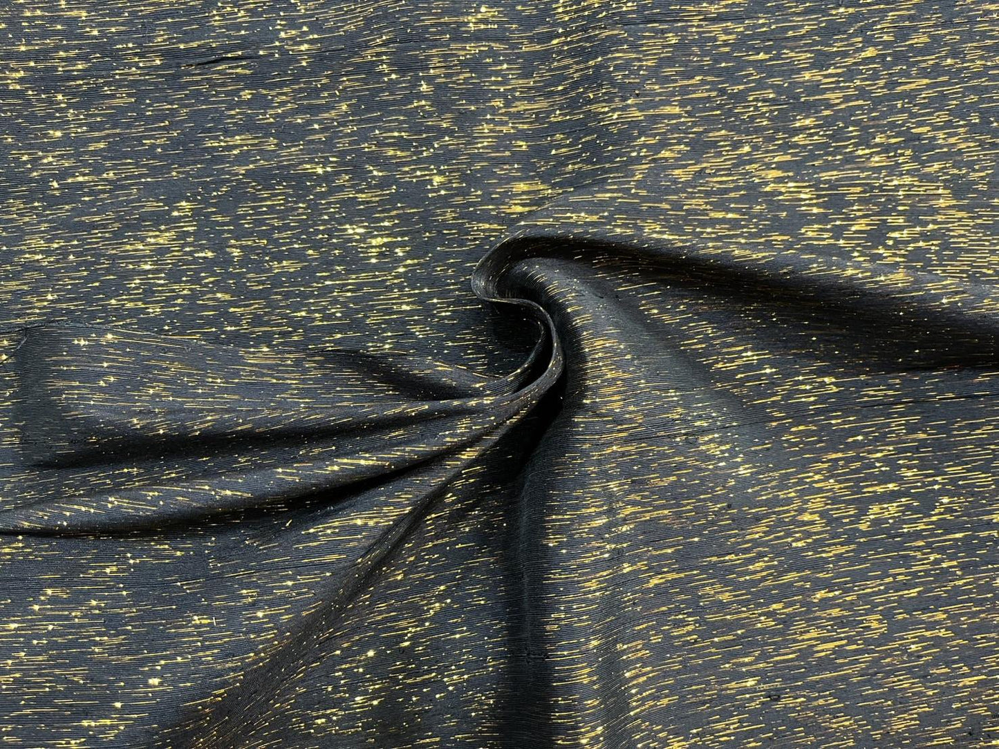 Thai Silk Plain Weave Inlaid Weave Black (SKU-42413)