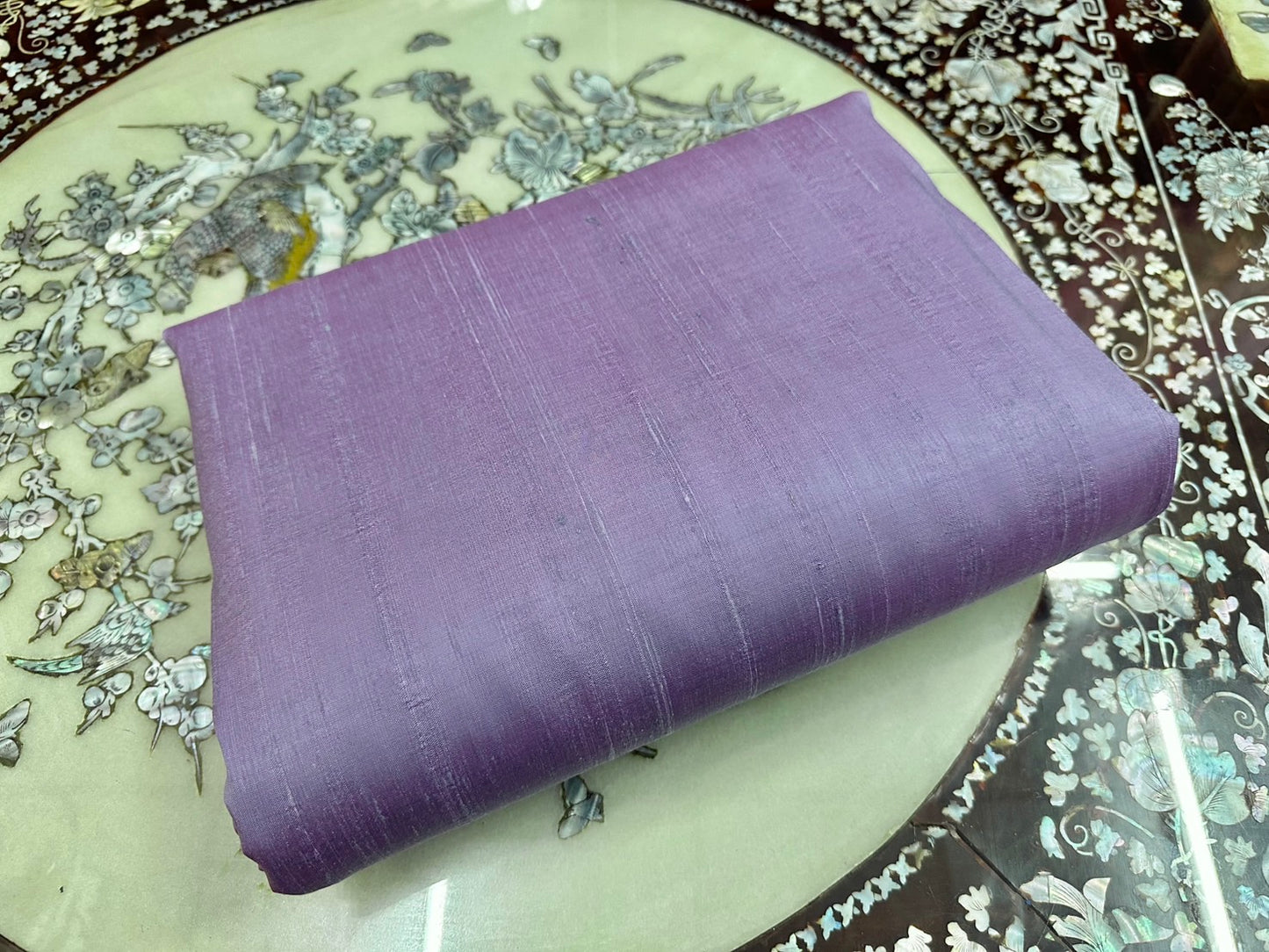 Thai Silk Plain Weave Coarse Handwoven Gray (SKU-33592)