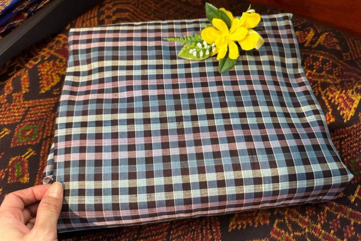 Thai Silk Checked / Plaid Weave Coarse texture (SKU-18008)