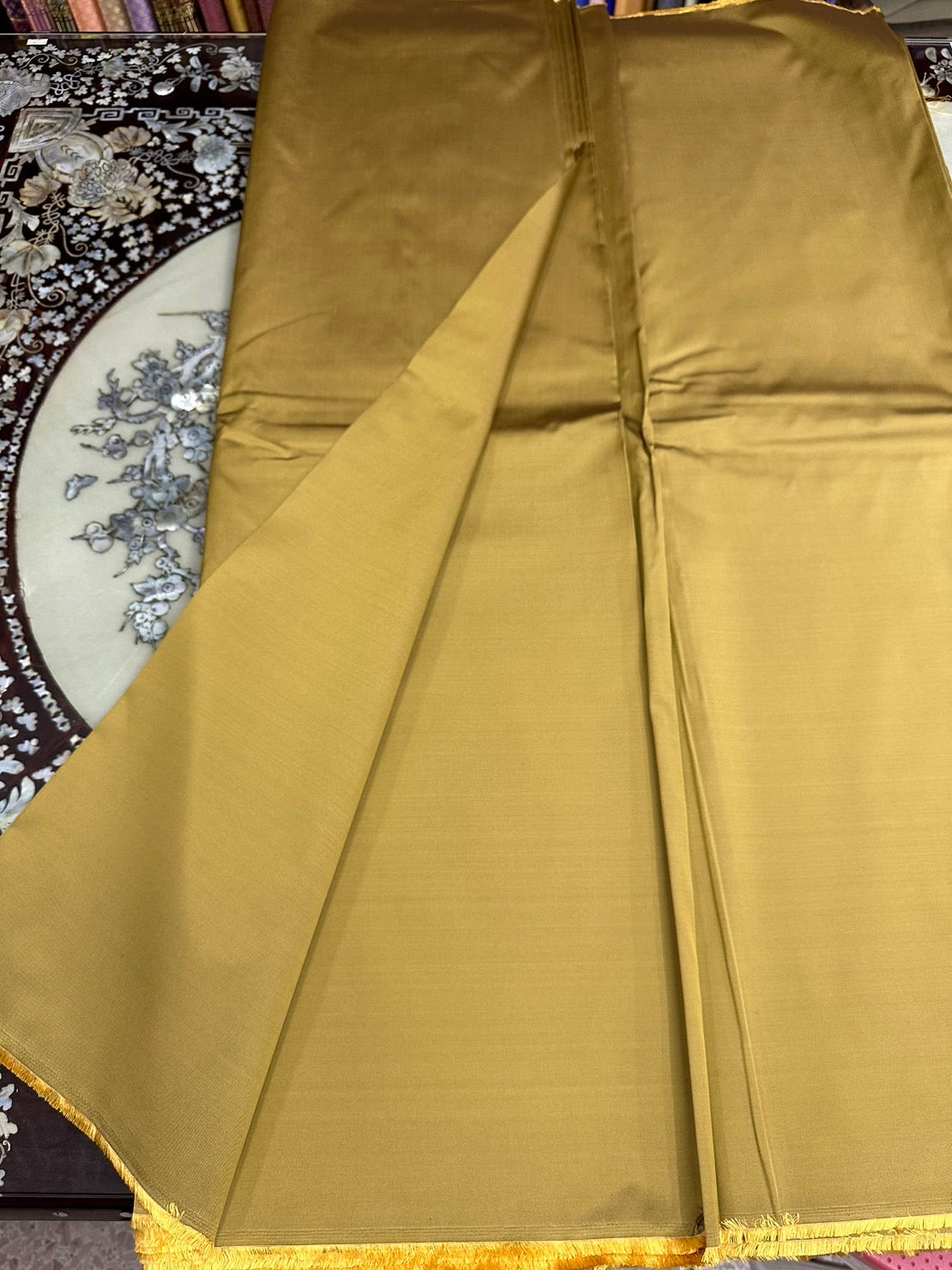 Thai Silk Plain Weave Yellow (SKU-16153)
