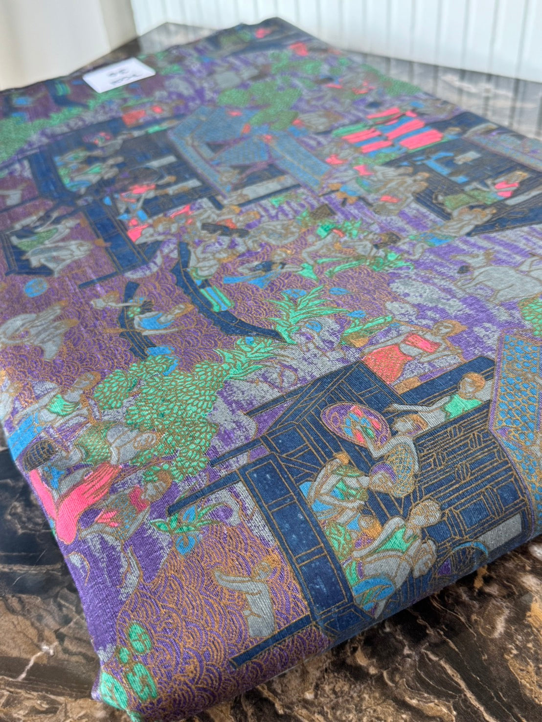 Thai Silk Printed Silk Coarse texture (SKU-34788)