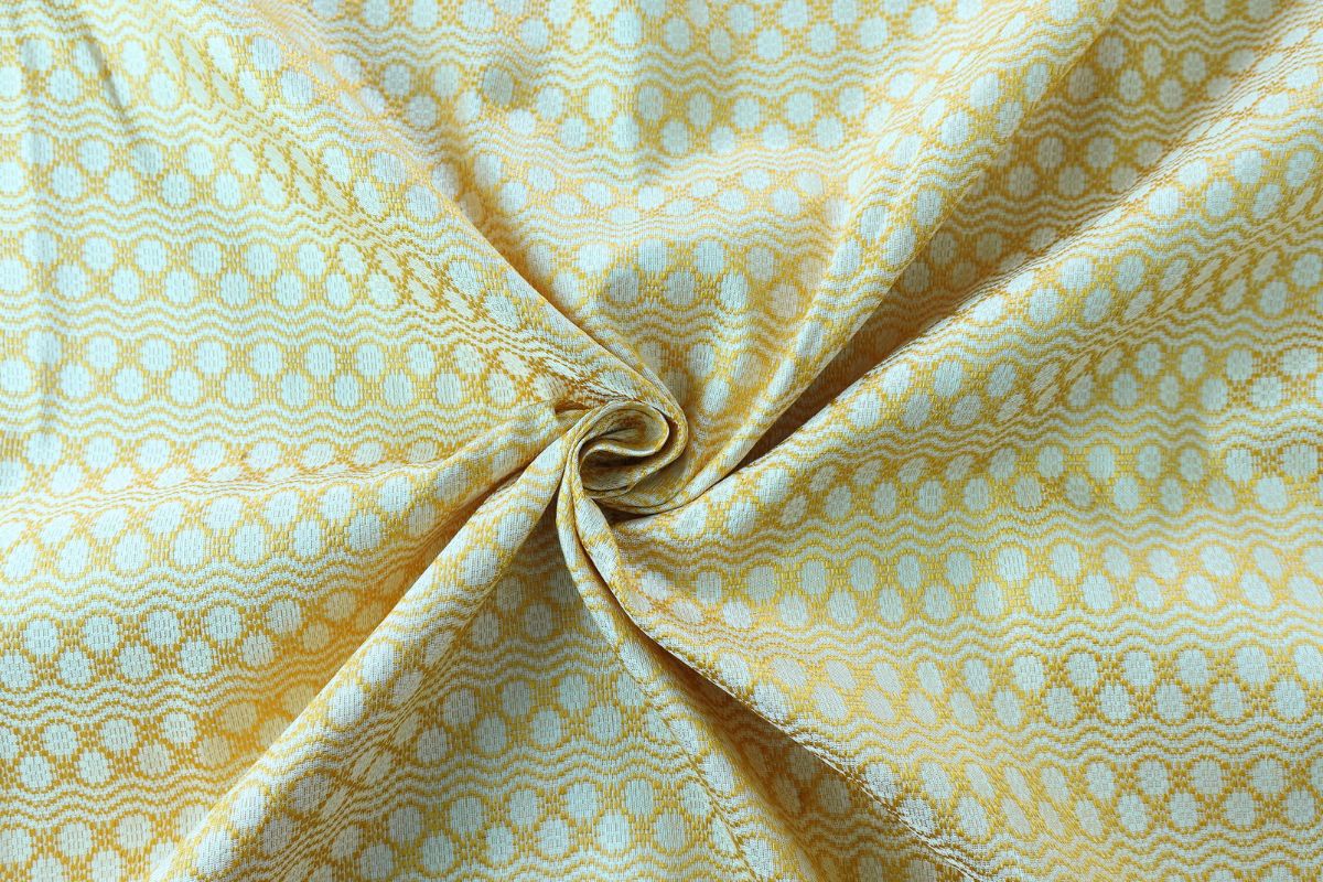 Thai Silk Plain Weave Brocade White (SKU-41573)