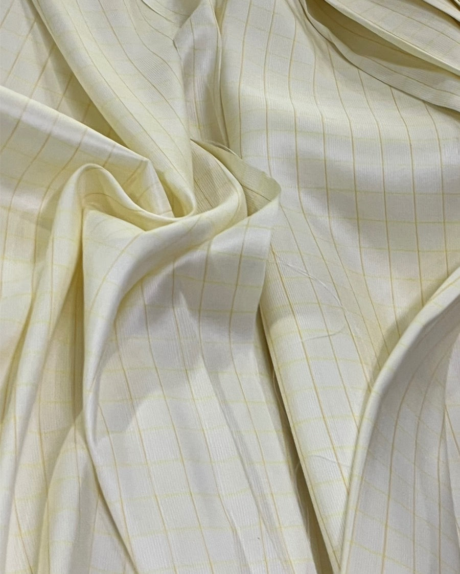 Thai Silk Tortoiseshell Pattern White (SKU-42800)