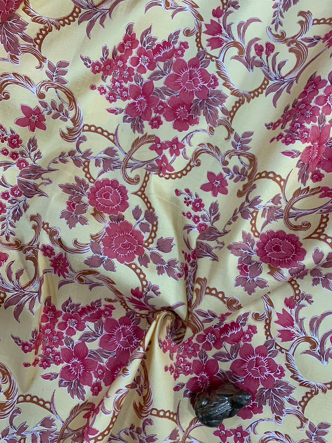 Thai Silk Printed Silk White (SKU-25078)