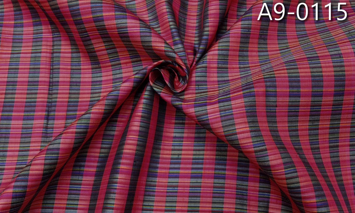 Thai Silk Checked / Plaid Weave Coarse texture (A8-0141)
