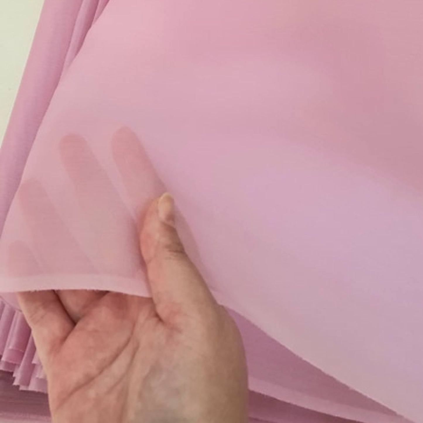Thai Silk Organza / Sheer Silk Pink (SKU-44447)
