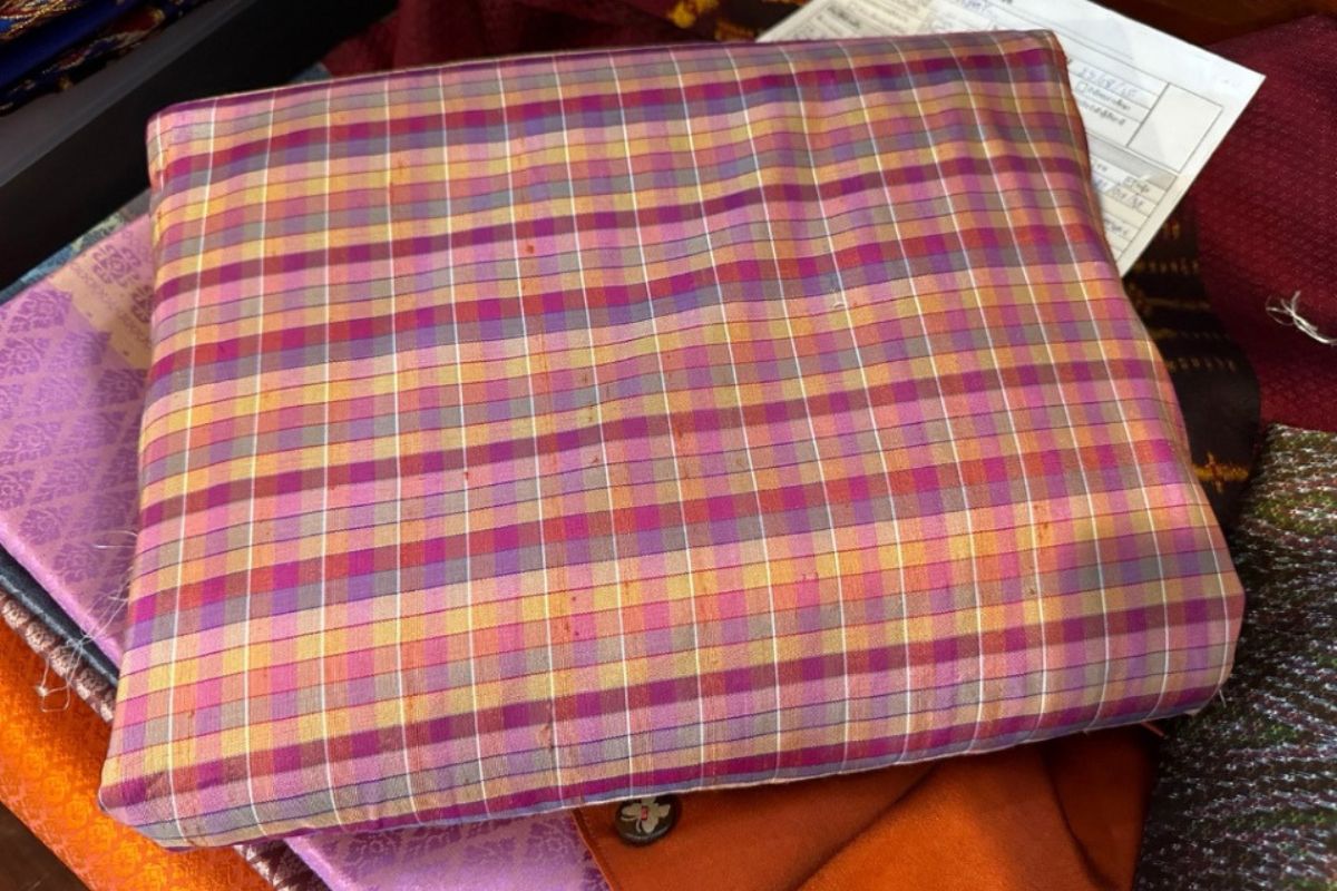 Thai Silk Checked / Plaid Weave Coarse texture (SKU-17987)