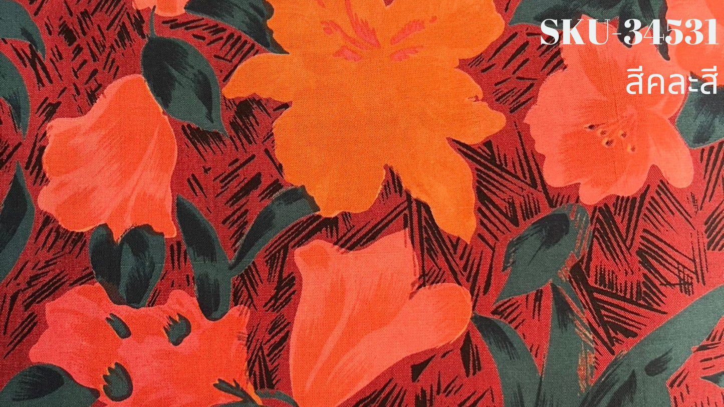 Thai Silk Printed Silk Coarse texture (SKU-34531)