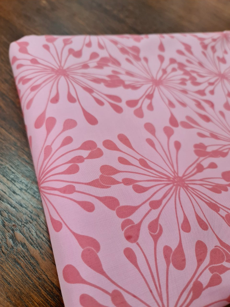 Thai Silk Printed Silk Pink Coarse texture (SKU-42140)