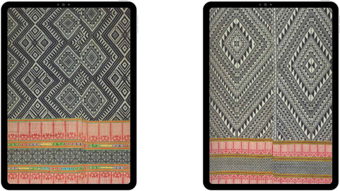 Khit cloth patterns (Saew cloth, Khit pillow, Khet Suam cloth, Prae Wakhit, Prae Khit)