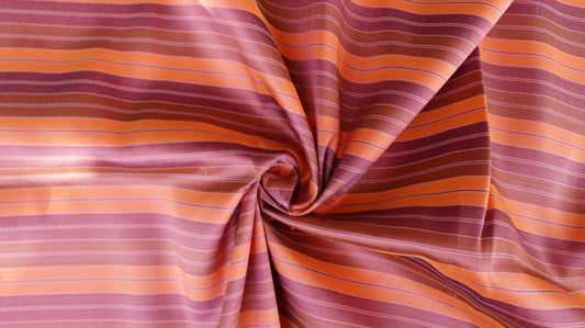 Thai Silk Striped Weave White (SKU-41608)