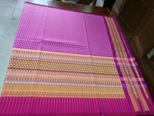 Sin, silk from Yok Surin, real silk, 32 tako, size 1x2 meters, Koh Choeng Thong, Choeng Riu, has a woman's face, dark pink-purple background, code N11-NY26086514.