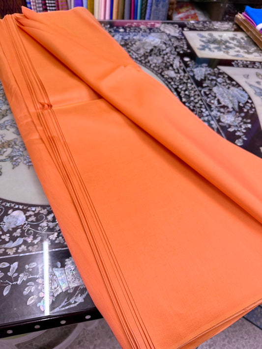 Thai Silk Plain Weave Orange (SKU-13864)
