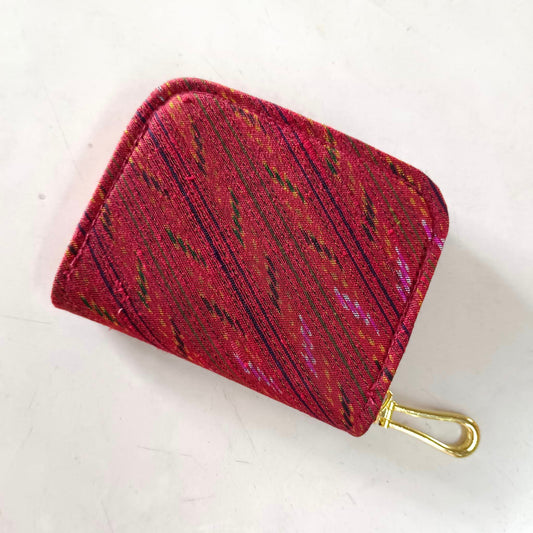 Small zippered wallet, size 4.5 inches x 3.5 inches, red GL-23-03166715595