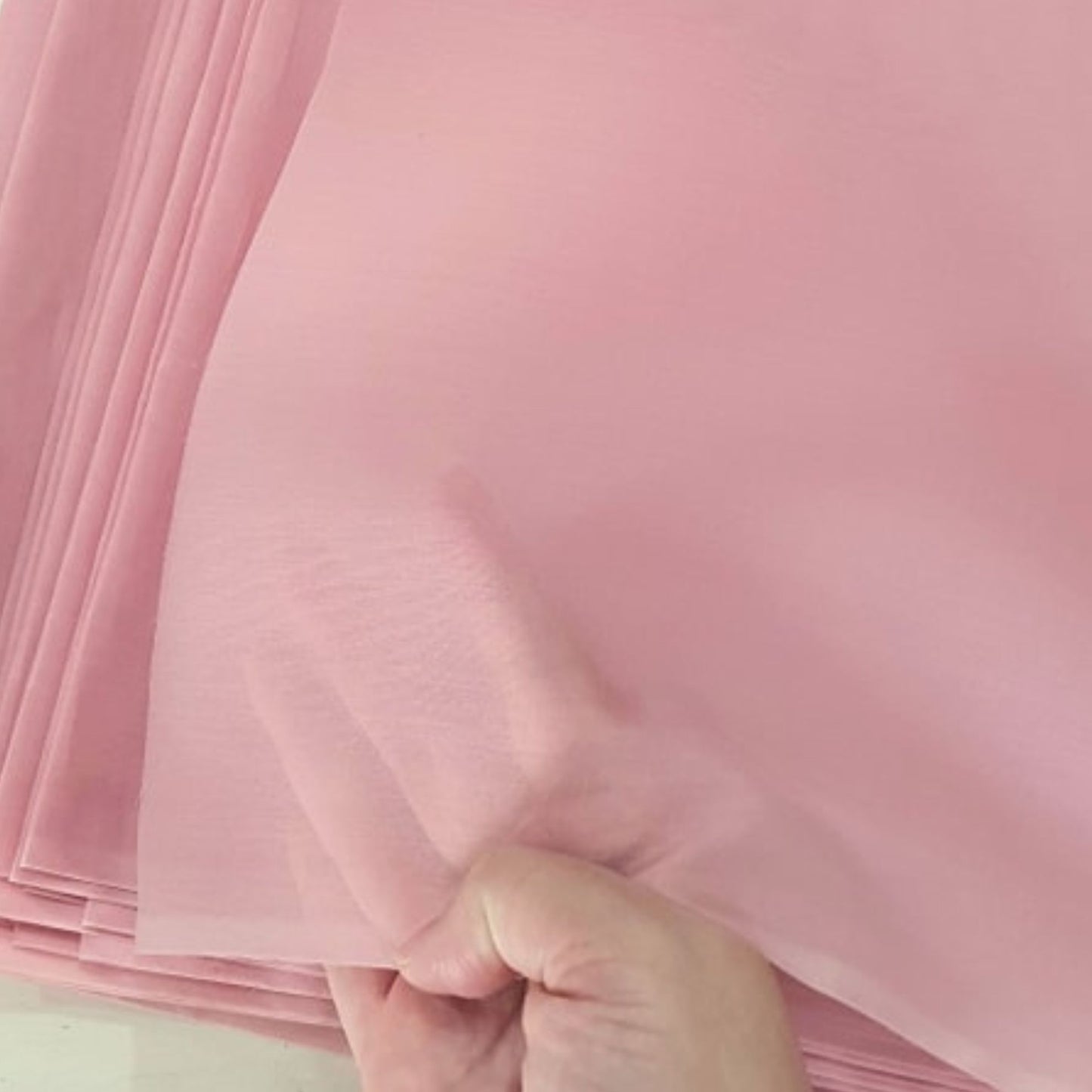 Thai Silk Organza / Sheer Silk Pink (SKU-44450)